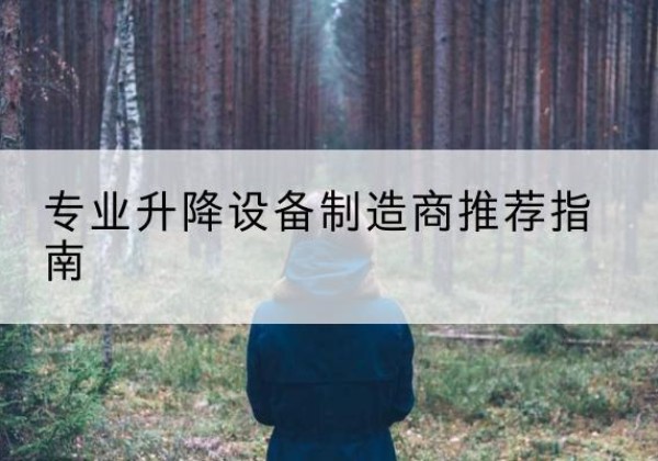 青阳电动剪叉升降平台厂家-专业升降设备制造商推荐指南